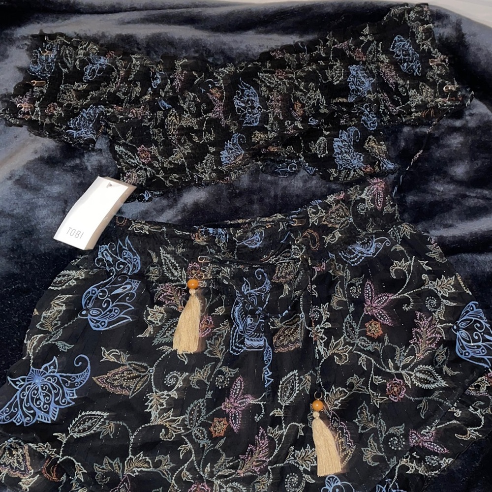 Black Shorts Set